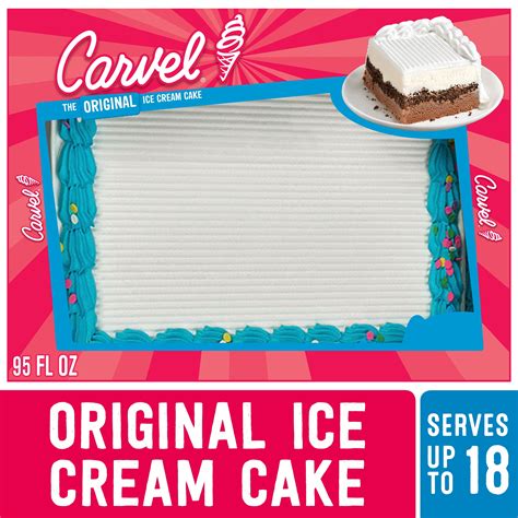 Carvel Ice Cream Cake, Chocolate and Vanilla Ice Cream, 95oz, Frozen - Walmart.com