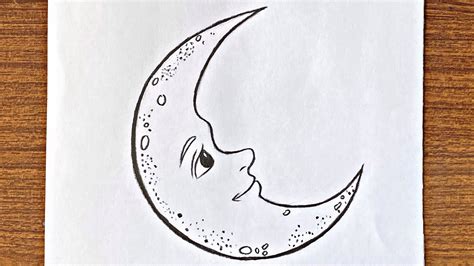 How to draw a crescent moon 🌙 easy for beginners // Easy drawing ideas #Shorts - YouTube