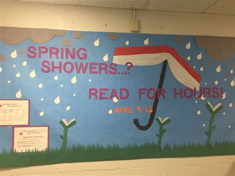 Read Week Bulletin Board, spring | Reading bulletin boards, Spring ...