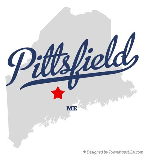 Map of Pittsfield, ME, Maine