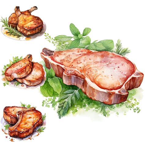 Pork Chops Png Clipart - Etsy