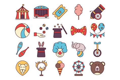 Circus Vector Free Icon Set - GraphicSurf.com