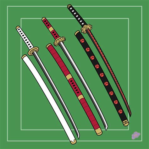 Zoro's Katanas by JessZeMess on DeviantArt