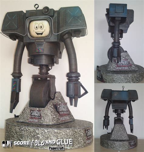 Evans Papercraft Blog: Fallout model - Securitron complete