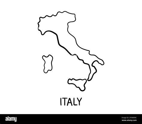 Italy map Black and White Stock Photos & Images - Alamy