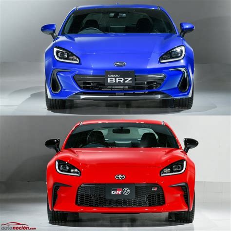 Comparación visual Subaru BRZ vs. Toyota GR 86: los gemelos golpean dos ...