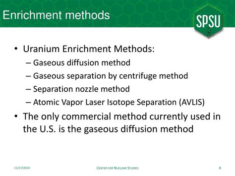 PPT - Nuclear Fuel Cycle Conversion-Enrichment-Diffusion PowerPoint ...