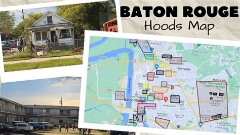 Map of the Baton Rouge Hoods, Gang Sets, and Ghetto Areas...