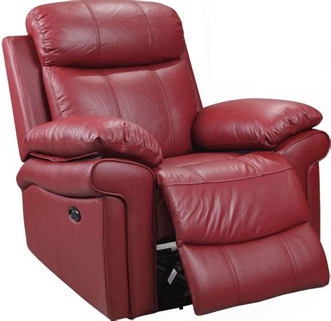 Shae Joplin Red Leather Power Reclining Chair, 1555-E2117-011031LV ...