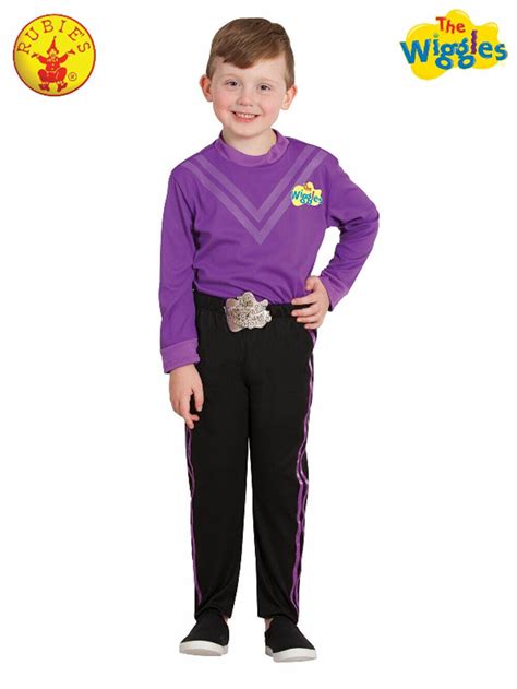 The Wiggles Purple Wiggle Costume Lachy Jeff Boys Child Toddler 3-5 Licensed New ...