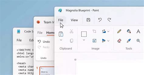 Windows 11: Notepad and MS Paint are getting new Fluent header