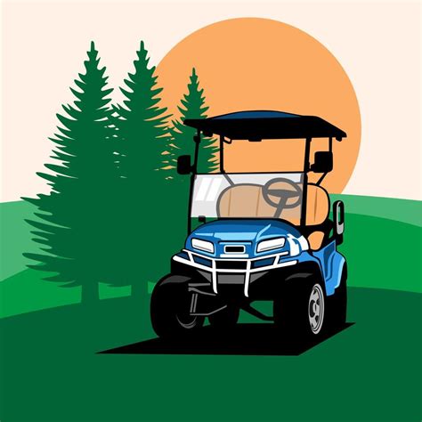 golf cart illustration design logo icon vector 11385719 Vector Art at Vecteezy