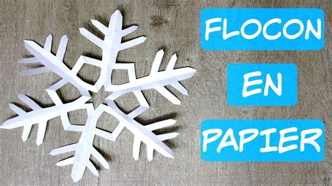 Flocon de Neige - Découpage papier ! - YouTube