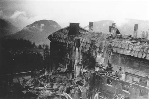 The ruins of the Berghof, Hitler's mountain retreat in the Bavarian ...