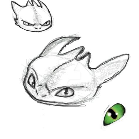 Easy Cute Baby Toothless Dragon Drawing - Goimages Garden