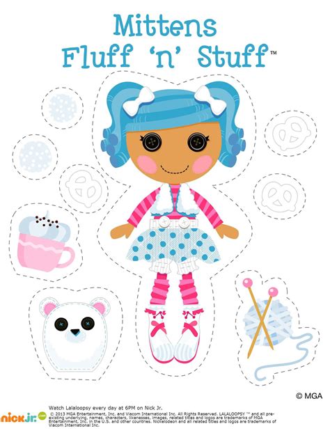 Lalaloopsy Mittens Fluff 'n' Stuff | Lalaloopsy, Lalaloopsy party, Paper dolls