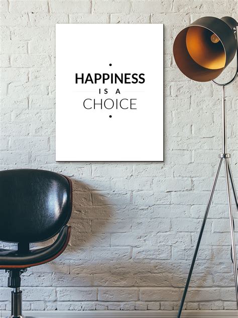 Happiness is A Choice : Wall Decor Typography Print Inspirational Quote Poster - Etsy