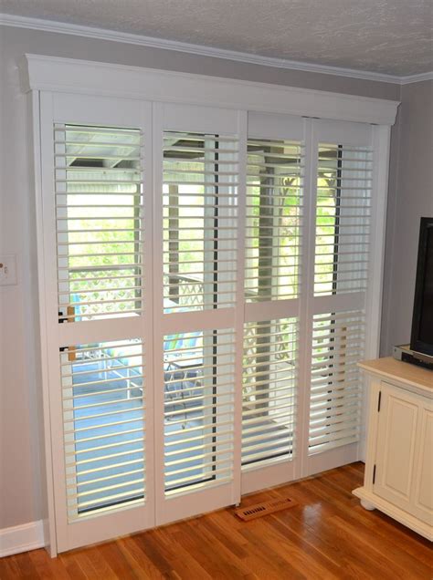 Interior shutter can transform any window including sliding doors. This ...