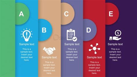 5-Steps Process Flow Template for PowerPoint - SlideModel