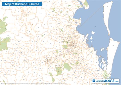 Brisbane Suburbs Map – Voommaps Regarding Printable Map Of Brisbane - Printable Maps