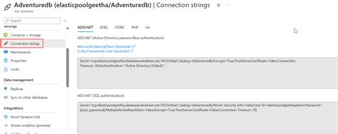 c# - where do I find the connection string in azure data studio since I am using mac and to ...