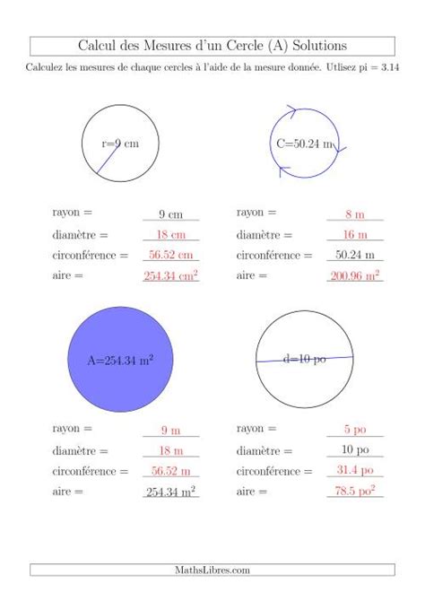 Ntroduire 64+ imagen formule aire d'un cercle avec diametre - fr ...