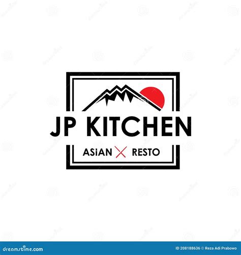 Japanese Restaurant Logo Design Vector Template Illustration Simple ...