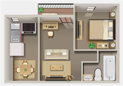 Floor Plan Furniture Vectors Free | Viewfloor.co