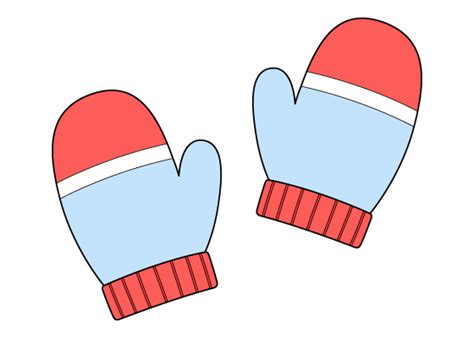 How to Draw Mittens Step by Step - EasyLineDrawing