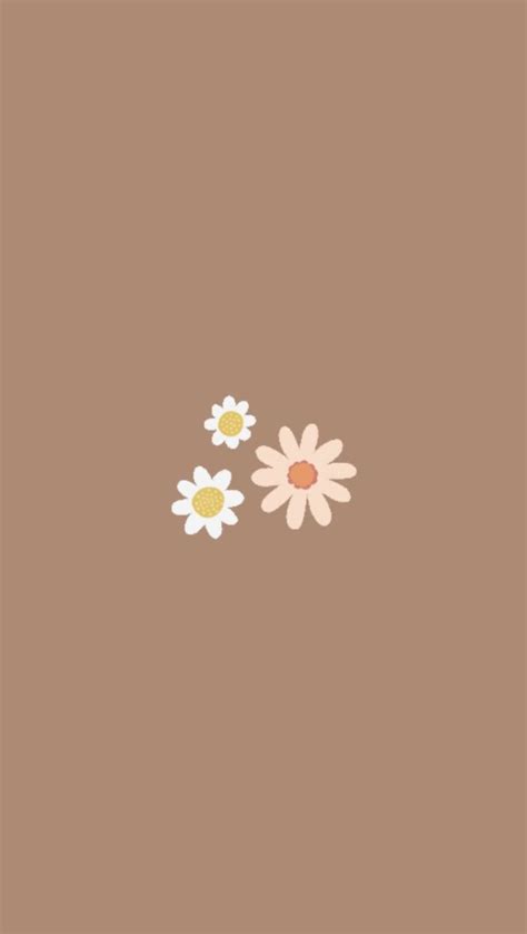 brown flowers minimal wallpaper | Waves wallpaper iphone, Cute flower wallpapers, Minimal wallpaper