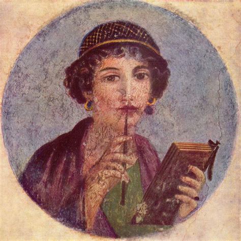 fresco painting | Ancient Roman fresco from Pompeii, Region VI, c.50 ADA young woman is ...