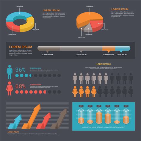 Data Visualization Vector Elements 184357 Vector Art at Vecteezy