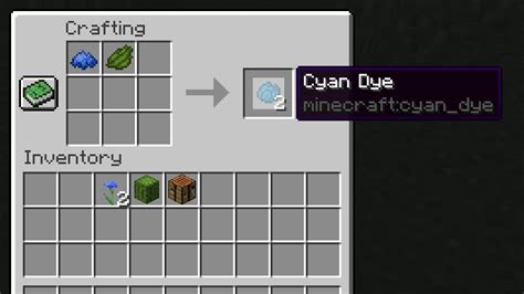 Minecraft: How to Make Cyan Dye | The Nerd Stash