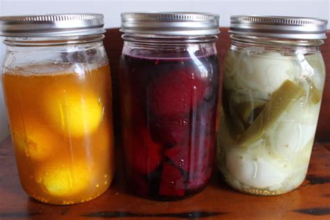 Colorful pickled egg recipes