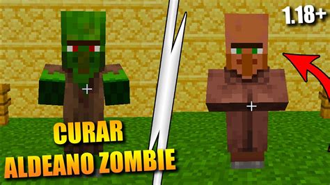 COMO CURAR ALDEANO ZOMBIE FÁCIL Y RÁPIDO EN MINECRAFT - YouTube