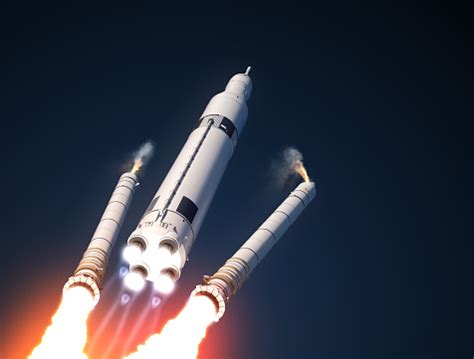 Space Launch System Solid Rocket Boosters Separation Stock Photo - Download Image Now - iStock