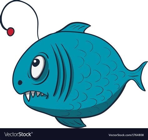 Funny cartoon fish Royalty Free Vector Image - VectorStock