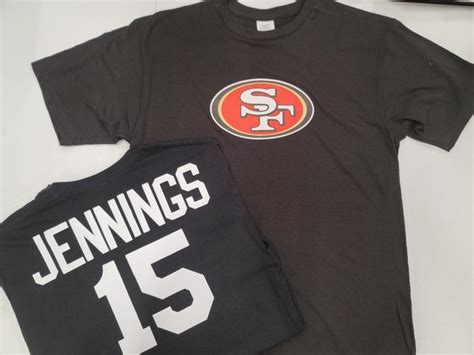 NFL Team Apparel San Francisco 49ers JAUAN JENNINGS Football Jersey Shirt BLACK All Sizes ...