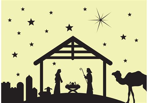 Manger scene Nativity scene 85795 Vector Art at Vecteezy