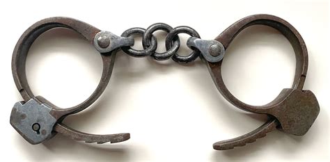 FOR SALE: RARE VINTAGE ANTIQUE HANDCUFFS, 1870'S - 1940'S — Old ...