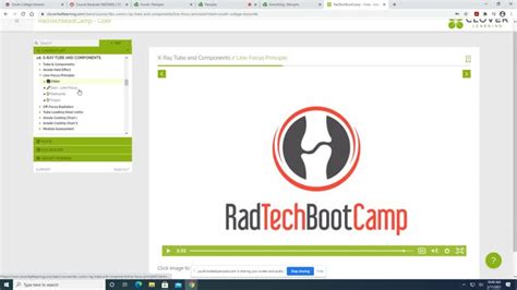 Rad Tech Boot Camp Tube and Line Focus Principle Videos