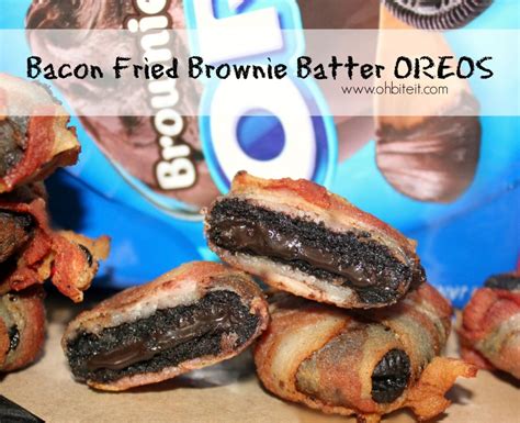 ~Bacon Fried Brownie Batter OREOS! | Oh Bite It