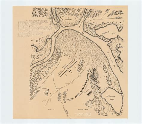 "Map of the Battlefield of San Jacinto" - The Portal to Texas History