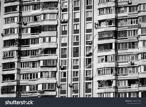 Soviet Brutalist Architecture Russia Facade Soviet 스톡 사진 1488107048 ...