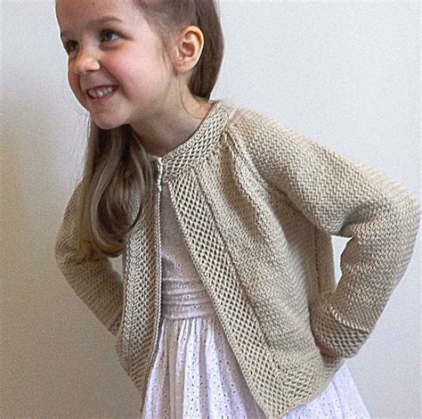 Baby - Girls textured raglan sleeve jacket P045 Knitting pattern by OGE Knitwear Designs ...