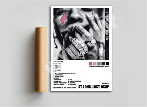 ASAP Rocky At Long Last ASAP Poster Album Cover Poster | Etsy