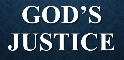 Theological Categories of God's Justice - Thinking on Scripture