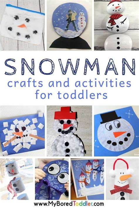 Snowman Crafts and Activities for Toddlers | Snowmen activities, Toddler activities, Christmas ...