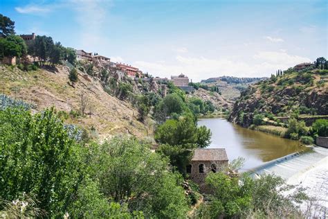 the Tagus river, the view from the bridge of St. Martin in Toledo, Spain. May 2006 Free Photo ...