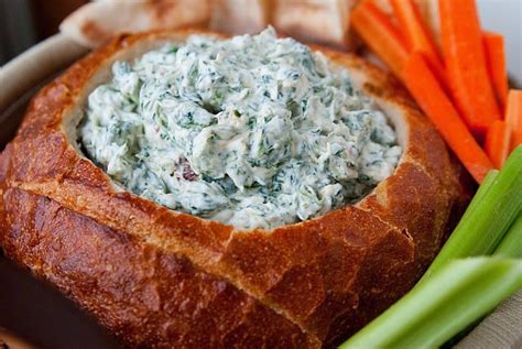 Spinach Dip Bread Bowl Recipe